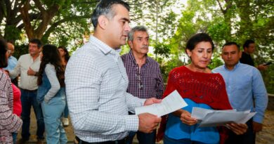 Reconocen vecinos de Las Palmas apoyo del Presidente Riult Rivera